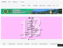 Tablet Screenshot of eamc.doh.gov.ph